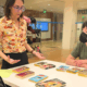 Jet Jacobs, head of public services, outreach and community engagement and interim assistant director of UCLA LSC discusses sci-fi pulp novels with students