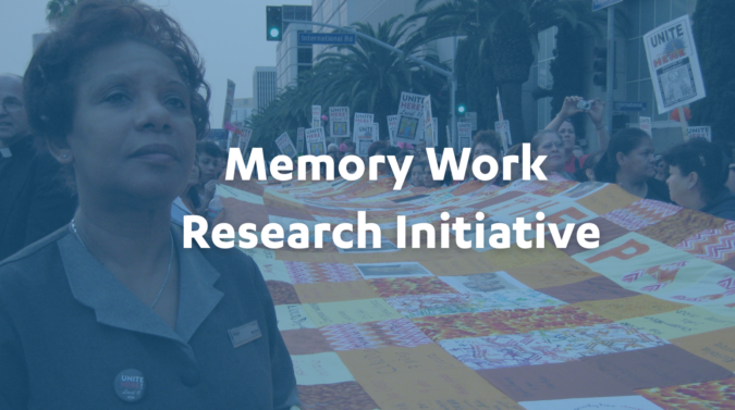 UCLA Memory Work Research Initiative graphic, click here to be redirected to webpage