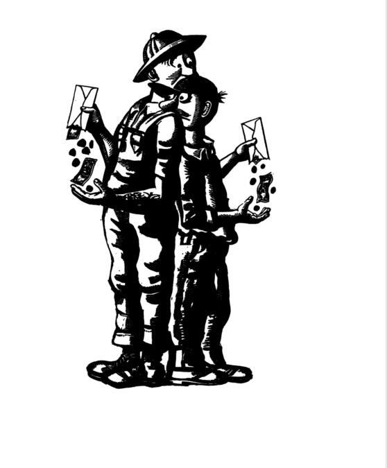Photo caption: Illustration from the IRLE report, “Standards of Wage Determinants,” 1960 / IRLE Archives 