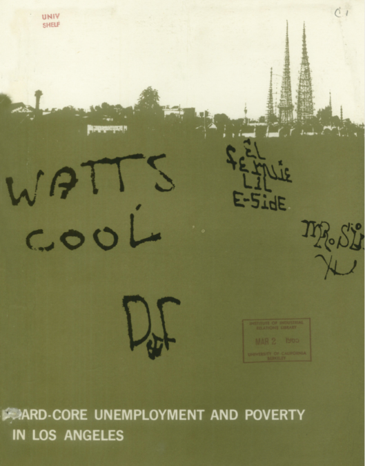 Illustration from the IRLE report, “Harcore Unemployment and Poverty in Los Angeles” 