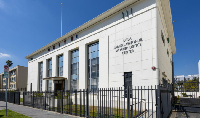 Exterior of UCLA James Lawson Jr. Worker Justice Center, out of which the UCLA Labor Center operates, 2023 / UCLA Labor Center
