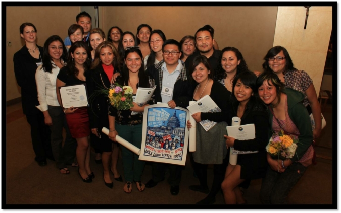 UCLA students attend the UCLA Labor Center's 2010 banquet / UCLA Labor Center